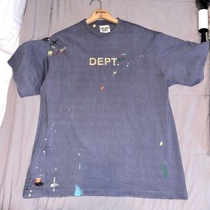 Gallery Dept. Logo Hand Paint Tee Navy WORN TWICE